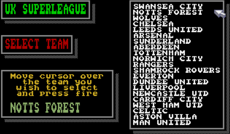 Footballer of the Year 2 - Atari ST game screenshot (1989) by Gremlin Graphics